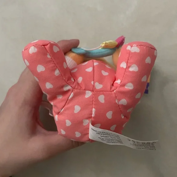 2003 Y2K Vintage Valentines Fisher-Price Pooh Babies Plush Toy - Pink and Cream - Picture 4 of 8